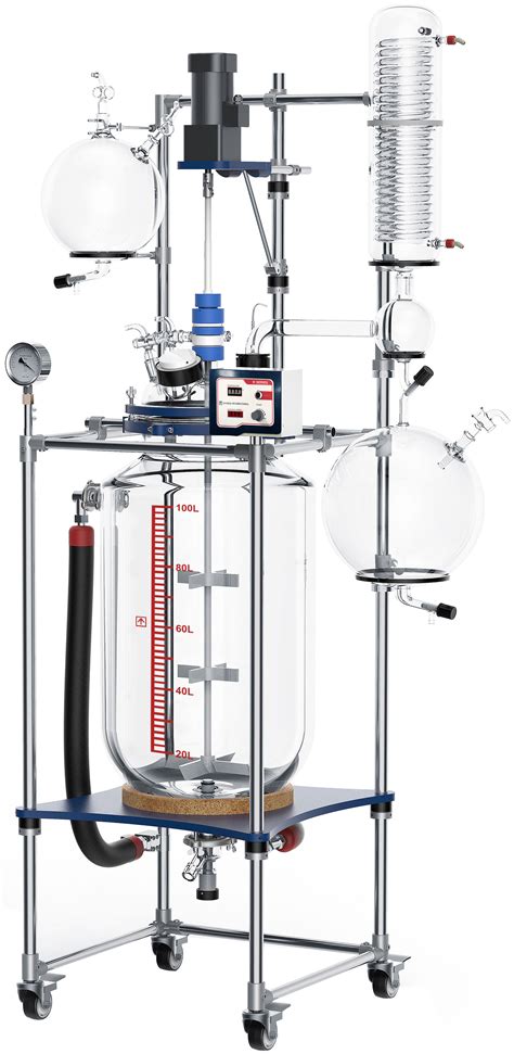 Ai 100L Single Jacketed Glass Reactor LeDAB