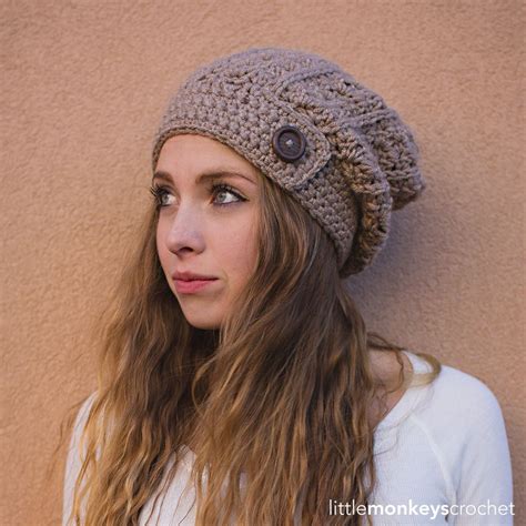 A Pattern For A Beautiful Slouchy Hat Using 5 Chunky Yarn And Don T