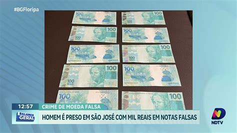 Pol Cia Federal Prende Jovem Mil Reais Em Notas Falsas Em S O Jos