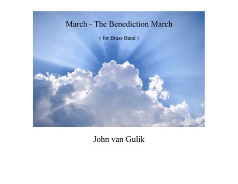 March The Benediction March Arr John Van Gulik Sheet Music John