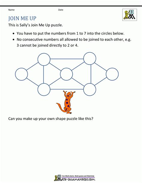 Logic Problems Worksheets 5th Grade Logic Puzzle