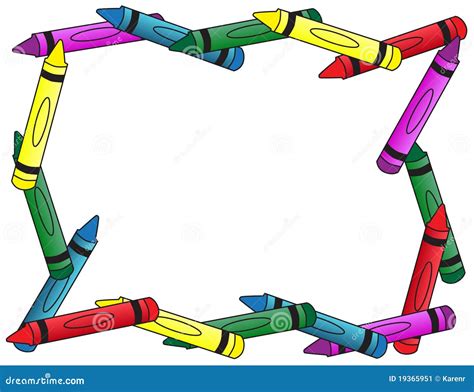 Crayon Clip Art Border