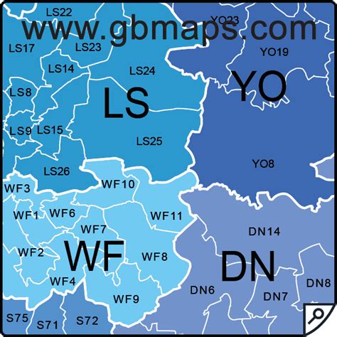 Editable Vector Uk Postcode Area District And Sector Maps