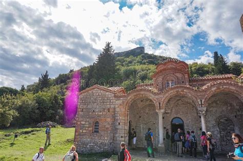 View From The Byzantine City Of Mystras Greece The City Of Mystras Is