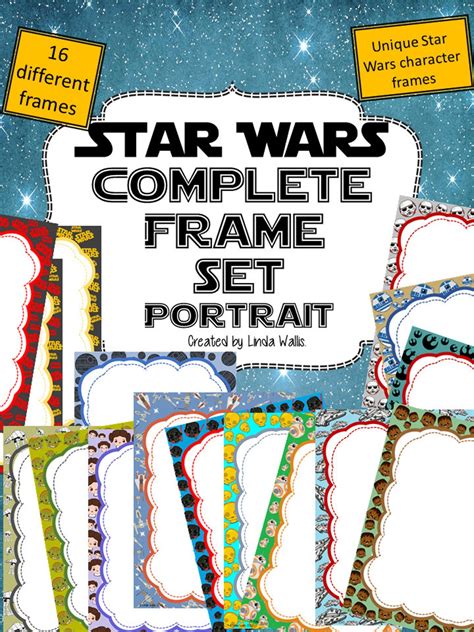 Star Wars Themed Border/frames Portrait - Etsy