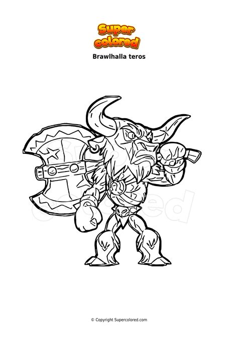 Coloring Page Brawlhalla Wu Shang