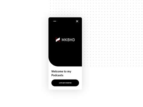 Podcast app for MKBHD Via YouTube on Behance