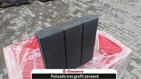 Palisada Betonowa Tres 40 Cm Grafit Schody Taras Kurier Kalisz