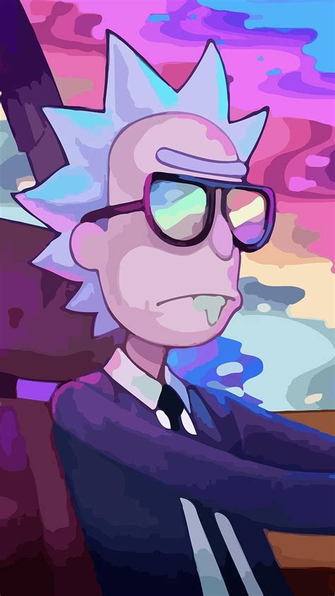 Here Is A Nice Trippy Rick For Mobile Phones Enjoy Hd Phone Wallpaper