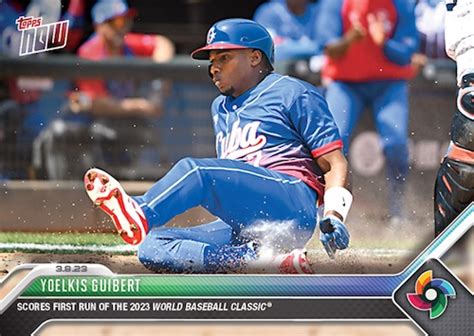 2023 Topps Now World Baseball Classic Checklist Info Print Runs