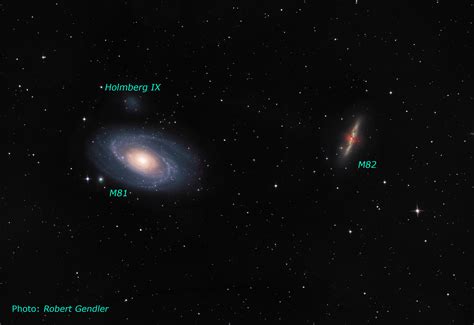 Ground Based View Of M81 M82 Group Hubblesite