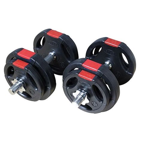 Kunststof Gripper Dumbbell Set 2 X 10 Kg Fitness Seller