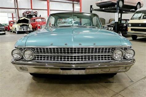1961 Ford Galaxie 10140 Miles Garden Turquoise Coupe 352ci V8 3 On The