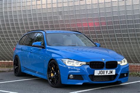 Bmw F31 Wagon 3 Series With 19 Vs 5rs Wheels In Satin Black