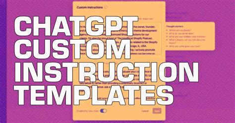 Chatgpt Custom Instruction Example Templates Copy And Paste