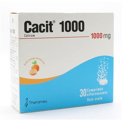 Cacit 1000mg 30 Comprimés Effervescents