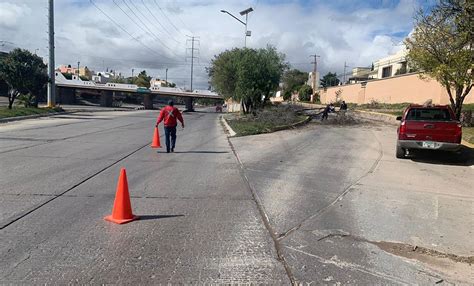 Seduvop Realiza Acciones De Mantenimiento En Vialidades De Slp San