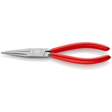 Pince à becs longs demi ronds 190mm Gainage PVC Tête polie KNIPEX