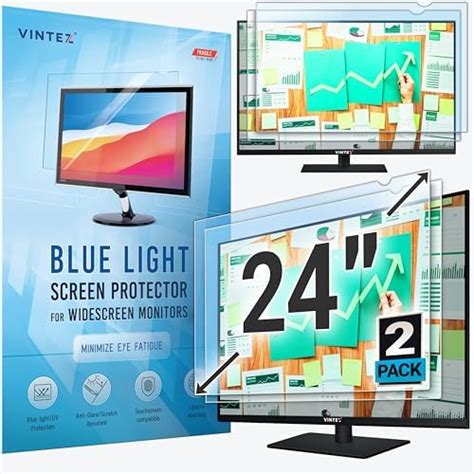 24 Inch Anti Glare Blue Light Blocking Screen Protector Panel For 169 Widescreen Computer