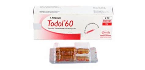 Todol Injection 60mg 2ml Medicine Arogga Online Pharmacy Of