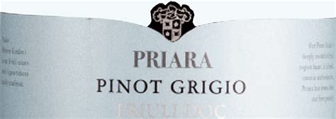 Cielo Pradio Priara Pinot Grigio Friuli Doc Cielo E Terra Bei