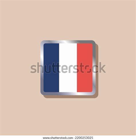 Illustration France Flag Template Stock Vector Royalty Free