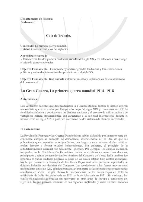 PDF Guia Primera Guerra Mundial Desarrollo DOKUMEN TIPS