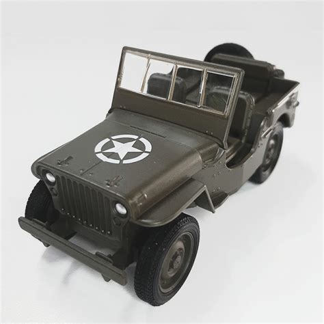 Miniatura Jeep Armor Squad 1941 Willys Militar Escala 1 38