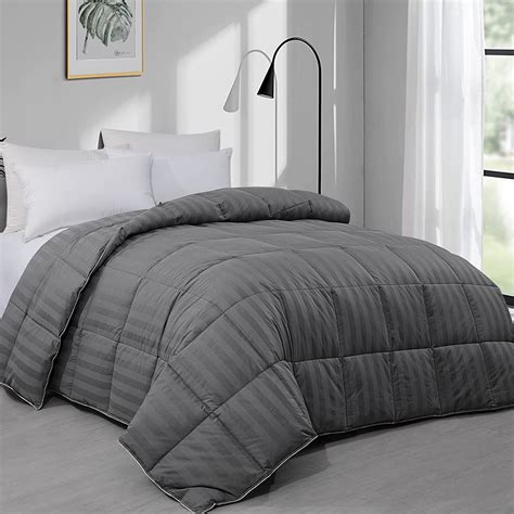 Durable Feather And Down Comforter Oversized King Comforter 120 X 120 White Extra Large Duvet