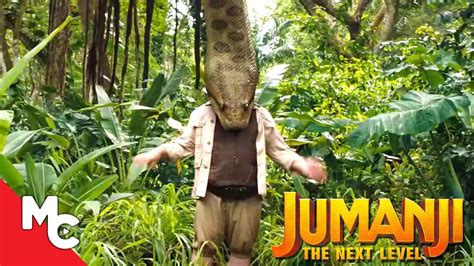 Jumanji The Next Level Landing In The Jungle Scene Dwayne Johnson