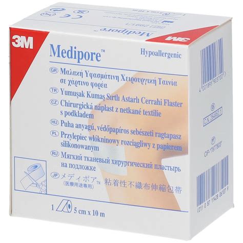 M Medipore Cerotto Per Fissaggio In Tessuto Non Tessuto Cm X M