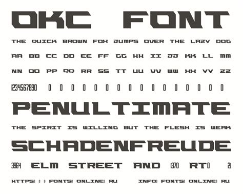 Okc Font Font