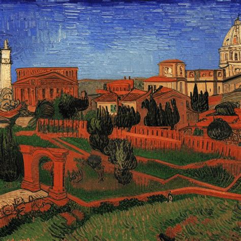 Roma No Estilo De Van Gogh Creative Fabrica