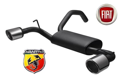 Sport Exhaust Fiat Abarth Rear Box Muffler Ebay