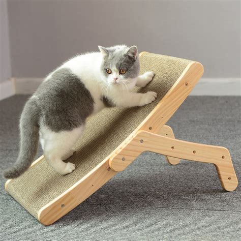 Planche Gratter Pour Chat Avec Cadre En Bois Lit Gratter Pour Chat