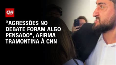 Agressões no debate foram algo pensado afirma Tramontina à CNN YouTube