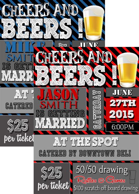 Free Printable Cheers And Beers Invitation Template Free