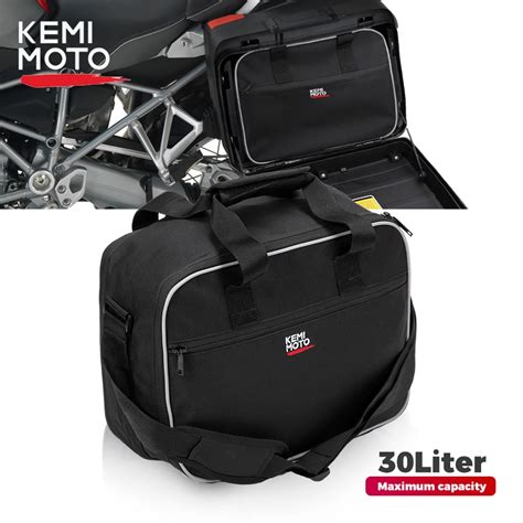 Valise Lat Rale Noire Universelle Pour Moto Sac Int Rieur Pour BMW