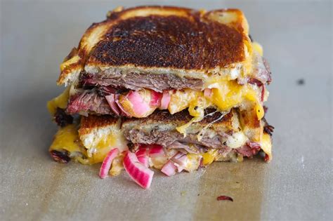 Smoked Brisket Grilled Cheese Sandwich Food Fidelity