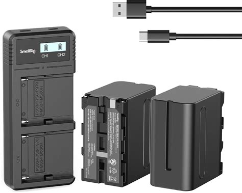 Smallrig Np F Battery Charger Set For Sony Np F Battery Mah