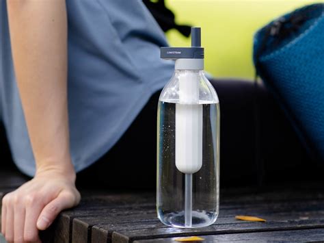 Lumistraw Water Purifying Bottle With A Reusable Straw Gives You Instantly Clean Water Gadget Flow