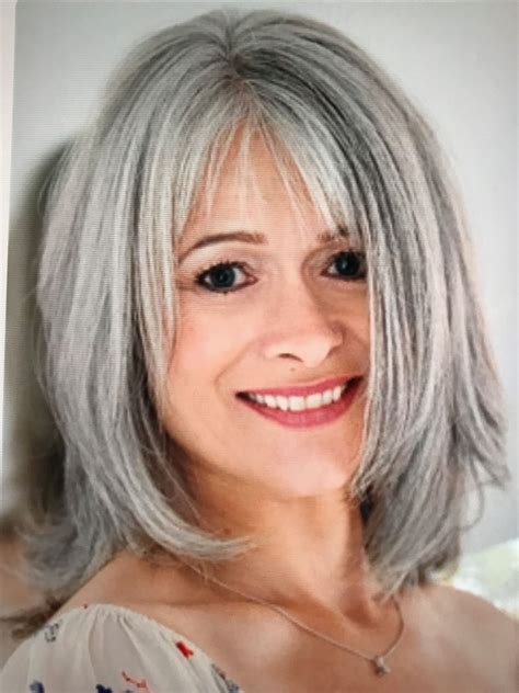 Pin By Maureen Gill On Hair Grey Hair With Bangs Gray Hair Cuts