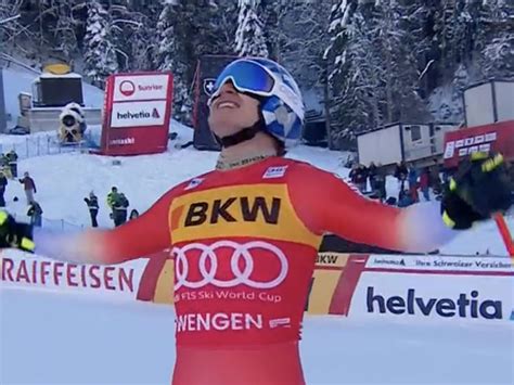 DH Wengen il giorno è arrivato Marco Odermatt conquista la sua prima