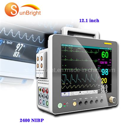 Portátil 12 1 Multiparámetros Monitor de signos vitales del paciente