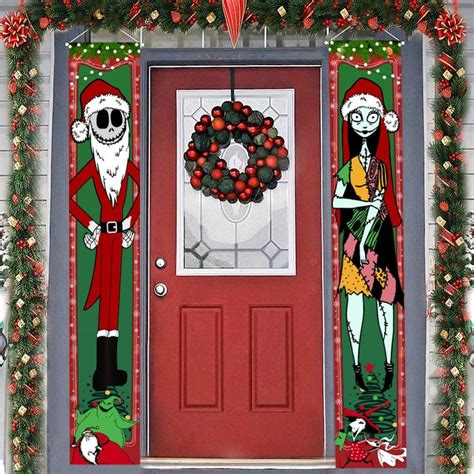 Jack Skellington Christmas Porch Nightmare Before Christmas Banner For