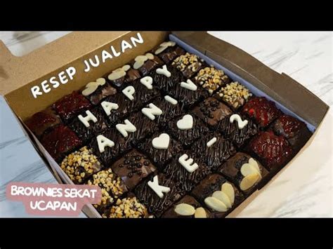 Fudgy Brownies Brownies Sekat Custom Ulang Tahun Anniversary Untuk