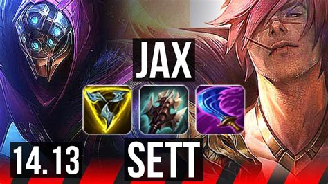 Jax Vs Sett Top 1100 Games 36k Dmg 11 3 6 Na Diamond 14 13