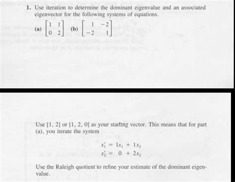 Answered 1 Use Iteration To Determine The Bartleby