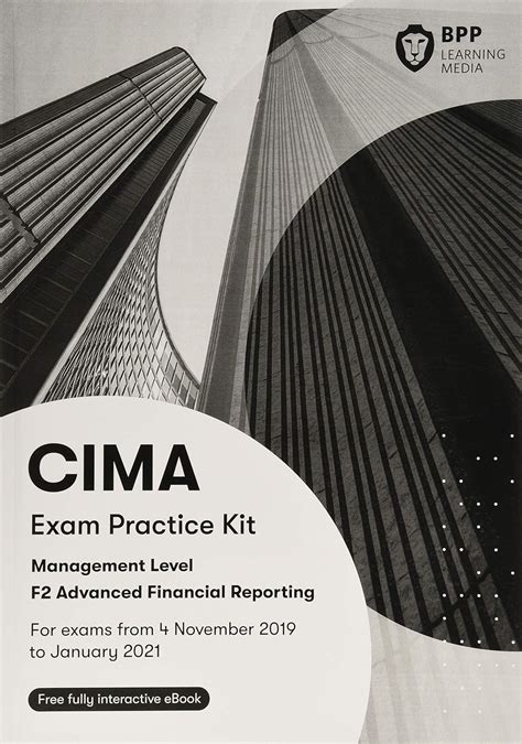 Cima F Advanced Financial Reporting Exam Practice Kit Amazon Co Uk