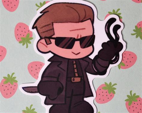 Resident Evil Albert Wesker Sticker Matte 3 Etsy